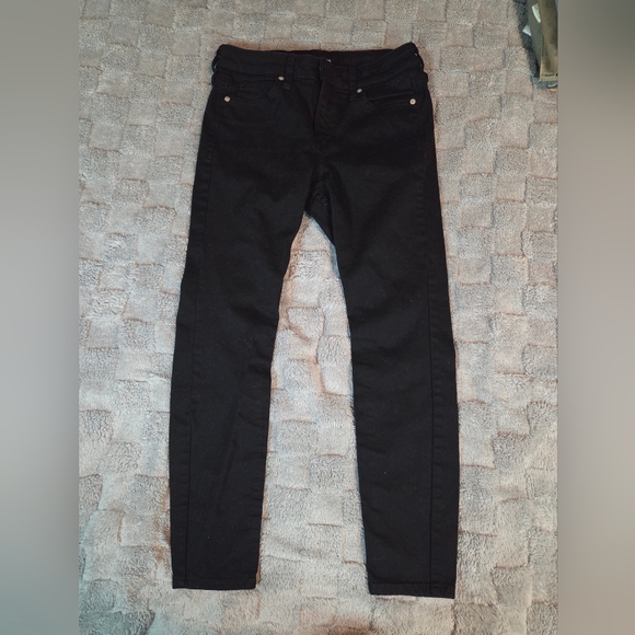 Calvin Klein Jeans Denim - CALVIN KLEIN Jeans CKJ 001 Mid Rise Black Super Skinny Jeans Womans Size  28x28